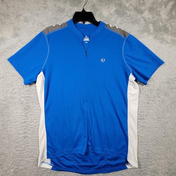 Pearl Izumi Other - Pearl Izumi Mens XL Blue White Cycling Jersey Shirt Short Sleeve Pockets